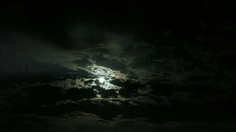 Timelapse cloudy moon Video stock 11606036