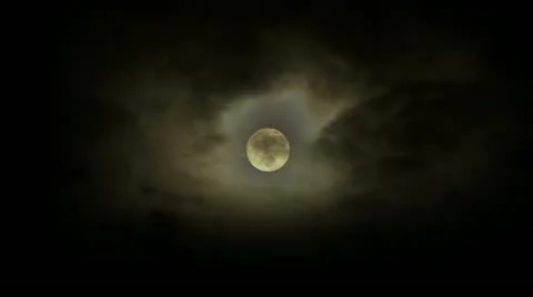 Timelapse cloudy moon Video stock 11606101