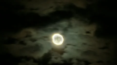 Timelapse cloudy moon Video stock 11606110