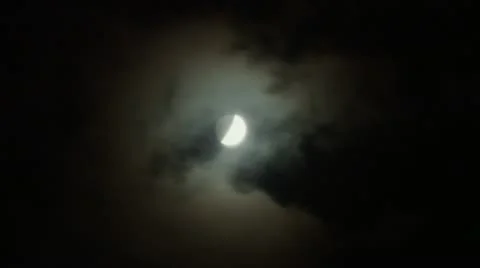 Timelapse cloudy moon Video stock 11606331