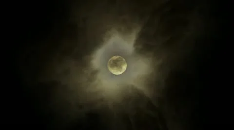Timelapse cloudy moon 스톡 동영상 11608758