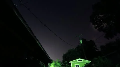 Timelapse of a Cloudy Night in the Lone Star State Stock Footage 11089159