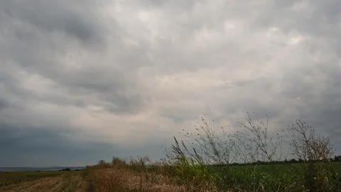 Timelapse of cloudy overcast sky Stock Footage 114665465