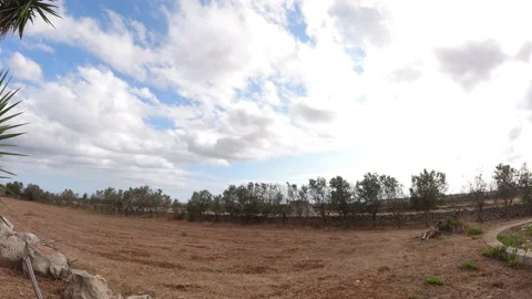 Timelapse of a cloudy post thunderstorm sky Stock Footage 135482689