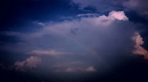 Timelapse cloudy rainbow Vídeo Stock 11539586