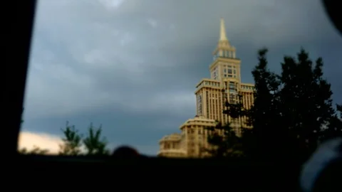 Timelapse of cloudy rainy day Stock Footage 112306493
