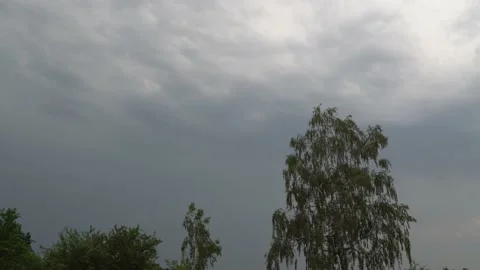 Timelapse cloudy sky. summer storm sky Stock Footage 135414207