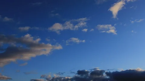 Timelapse cloudy sky on sunset 스톡 동영상 124355401