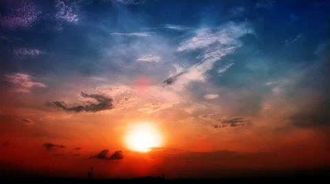 Timelapse cloudy sunrise Stock Footage 39891946