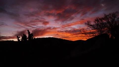 TImelapse: Cloudy sunset from Atacama desert Stock Footage 278311859