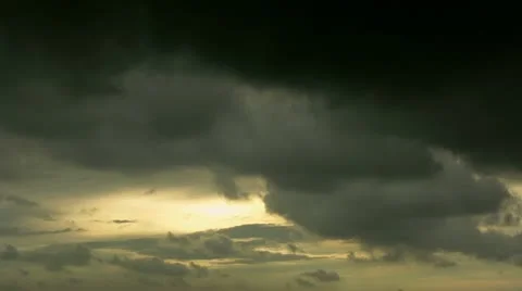 Timelapse cloudy sunset Stock Footage 11579496