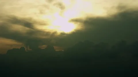 Timelapse cloudy sunset Stock-Footage 11579747