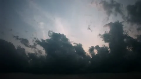 Timelapse cloudy sunset Vídeo Stock 11598047