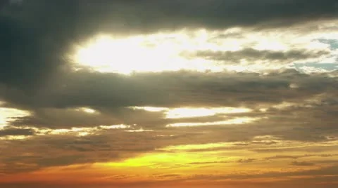 Timelapse cloudy sunset Stock-Footage 11598266