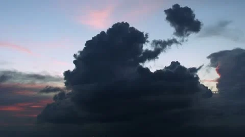 Timelapse cloudy sunset 스톡 동영상 11598649