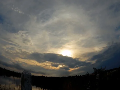  timelapse clound and sky in sunset. Video stock 89479564