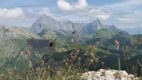 Timelapse of clud and mountains Stock Footage 89934556