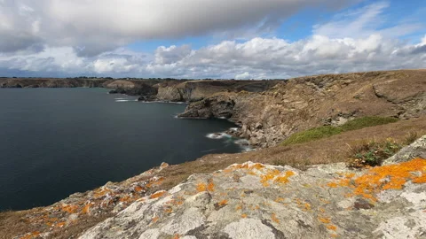 Timelapse of the coast of brittany Stock Footage 164292105