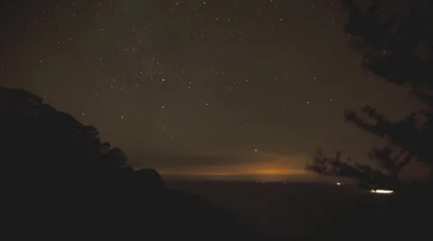 Timelapse Of Coast From Darkness To Sunrise - Starry Sky - Ships Passing By Stock Footage 36627808