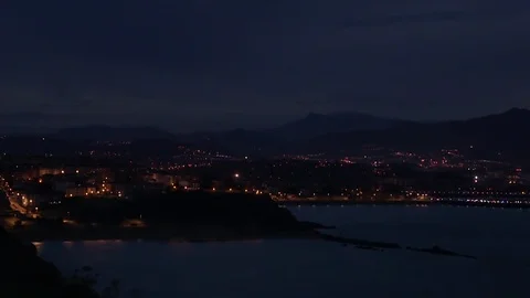 Timelapse Coast Side Landscape at Dawn Stock Footage 110479107