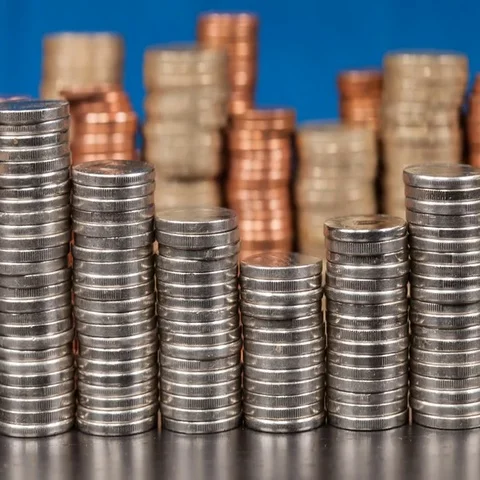 Timelapse of coin towers 스톡 동영상 69537571