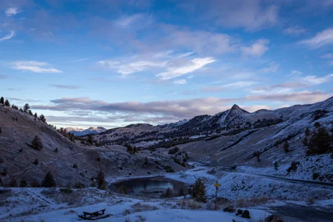 Timelapse Col de vars 3 Stock Footage 142692951