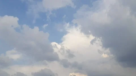 Timelapse collection of dark clouds moving during the day (2) Stock Footage 212426454