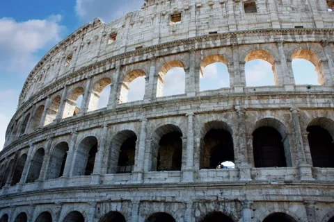 Timelapse of Colloseum - Rome Stock Footage 166920673