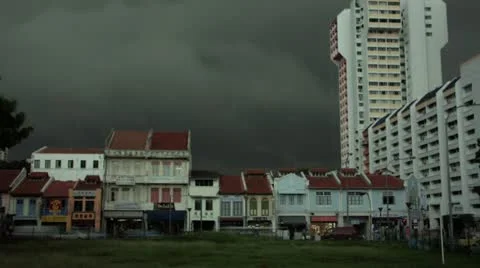 Timelapse colonial shops Stock-Footage 11590633