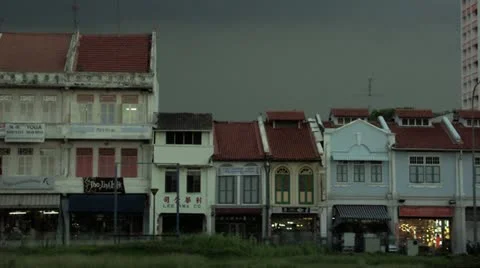 Timelapse colonial shops 스톡 동영상 11610205