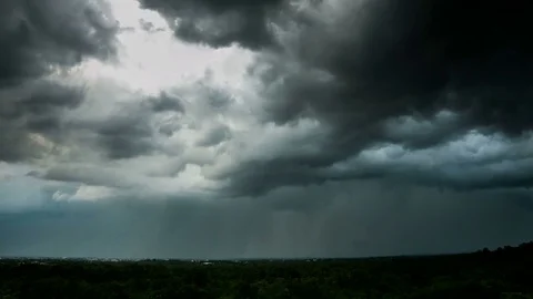 Timelapse colorful dramatic sky with cloud at sunset. Stock Footage 81747354