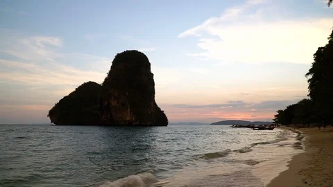 Timelapse colorful dramatic sky with cloud at sunset. Stock Footage 91730512