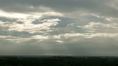 Timelapse colorful dramatic sky with cloud at sunst. Stock Footage 99483598