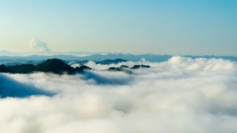 Timelapse colorful dramatic sky with cloud at sunst. Stock Footage 99487760