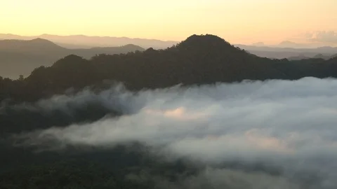 Timelapse colorful dramatic sky with cloud at Sunrise Stock Footage 99784465