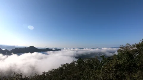 Timelapse colorful dramatic sky with cloud at Sunrise Video stock 99816155