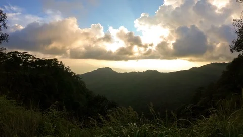 Timelapse colorful dramatic sky with cloud at sunset. Stock Footage 99818180