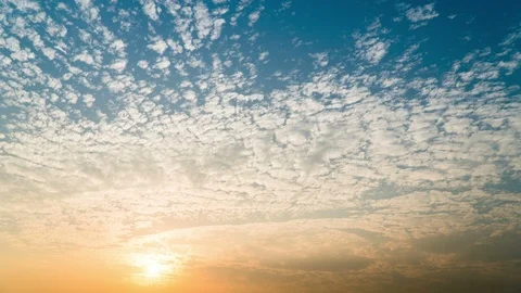 Timelapse colorful dramatic sky with cloud at Sunrise Stock Footage 100618442