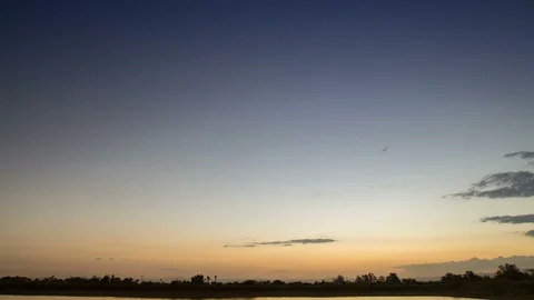 Timelapse colorful dramatic sky with cloud at sunset. Stock Footage 100676753