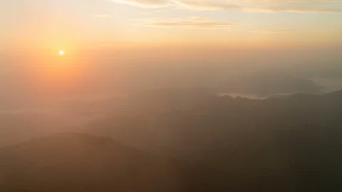 Timelapse colorful dramatic sky with cloud at sunset. Stock Footage 101021026