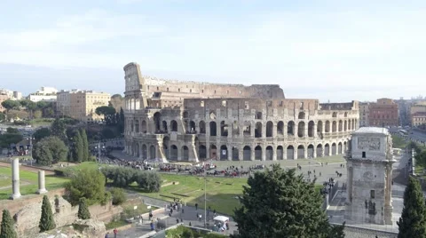 Timelapse Coloseum Wide Stock-Footage 46717273