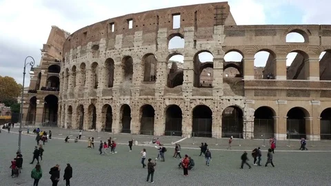TImelapse of Colosseum in Rome Stock Footage 82942861
