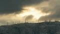 timelapse communication towers antennas radars mountain top sunrise HD Footage