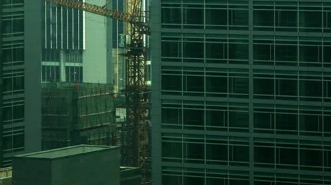 Timelapse construction cranes Видео 11596420