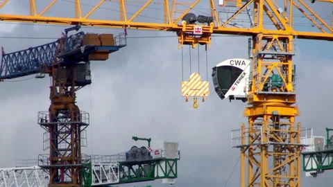 Timelapse construction cranes 動画素材 135649140