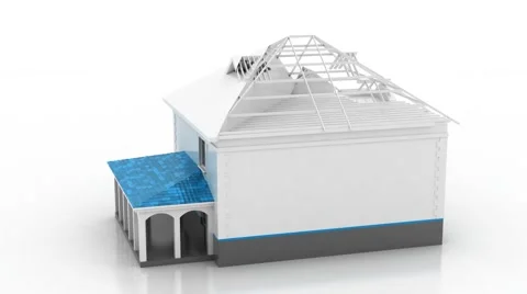 3D House Building Animation Stock Videos – Royalty-Free HD & 4K Videos