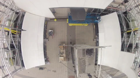 Timelapse construction of an outside structure Stock Footage 61019624