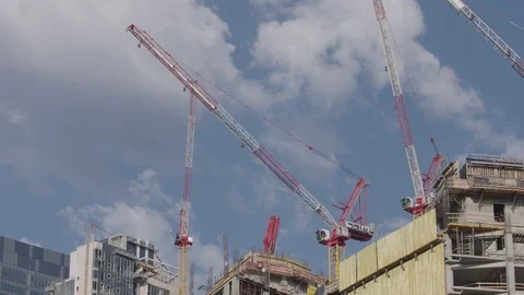 Timelapse of construction in Tel Aviv, Israel Stock Footage 86044545