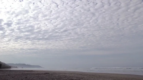 Timelapse Of Cool Clouds On A Tropical Beach Stock Footage 107609728