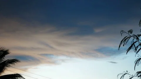 Timelapse cound on sky Stock Footage 78216297